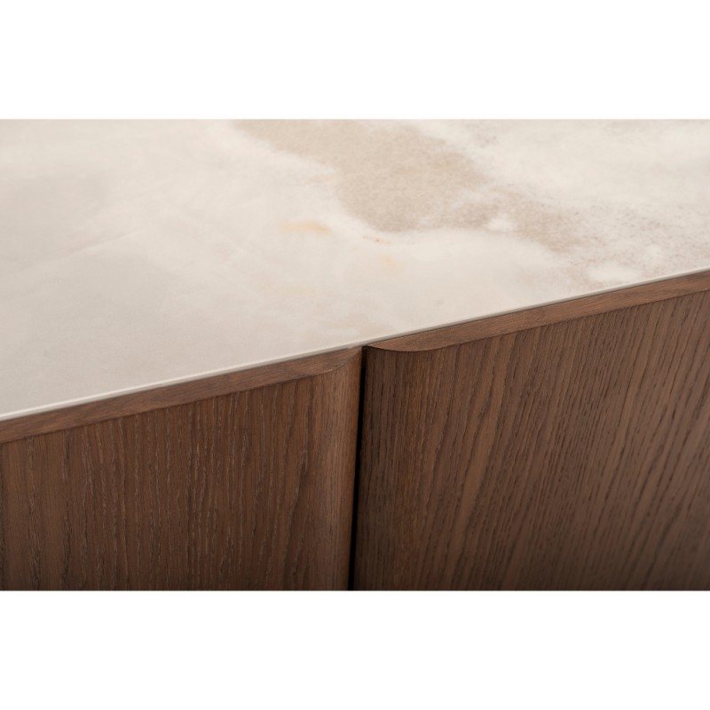 Έπιπλο TV Adler 180x45x50 με ξύλο και κεραμική επιφάνεια