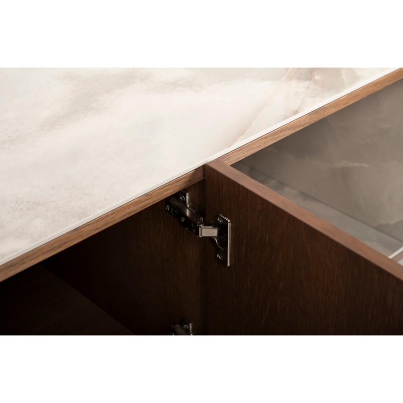 Έπιπλο TV Adler 180x45x50 με ξύλο και κεραμική επιφάνεια