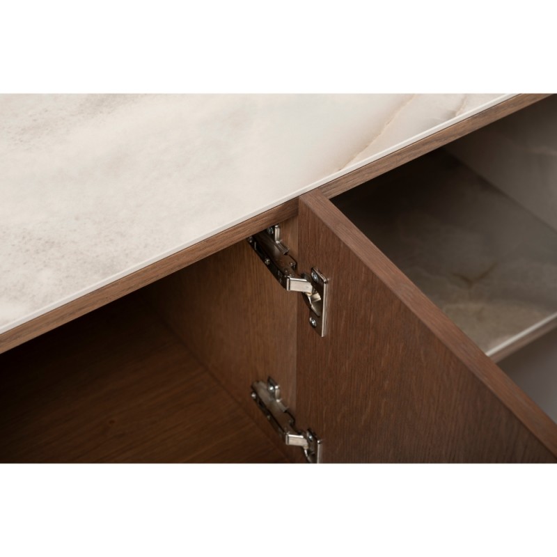 Έπιπλο TV Adler 180x45x50 με ξύλο και κεραμική επιφάνεια