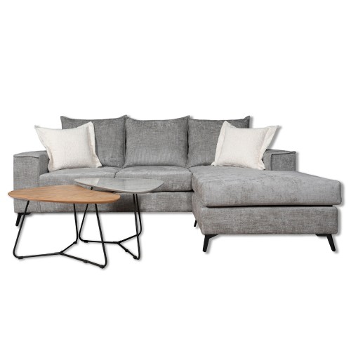 Πολυμορφικός Καναπές Γωνία Life 240x170x95 με Δώρο Σετ Τραπεζάκια